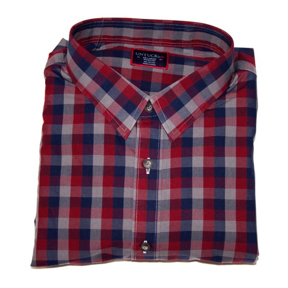 UNTUCKit Mens Long Sleeve Button Front Shirt Size - Picture 6 of 7